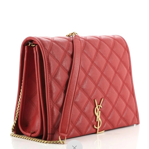 💥SOLD💥SAINT LAURENT
Lambskin Quilted LARGE Becky Chain Bag - Picture 2 of 16